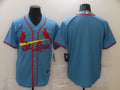 Men's St. Louis Cardinals Light Blue Alternate Replica Blank Jerseys
