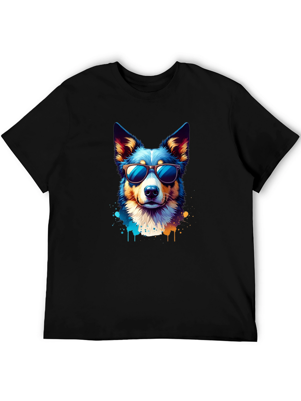 Cool Dog Graphic Tee - Unisex Black T-Shirt