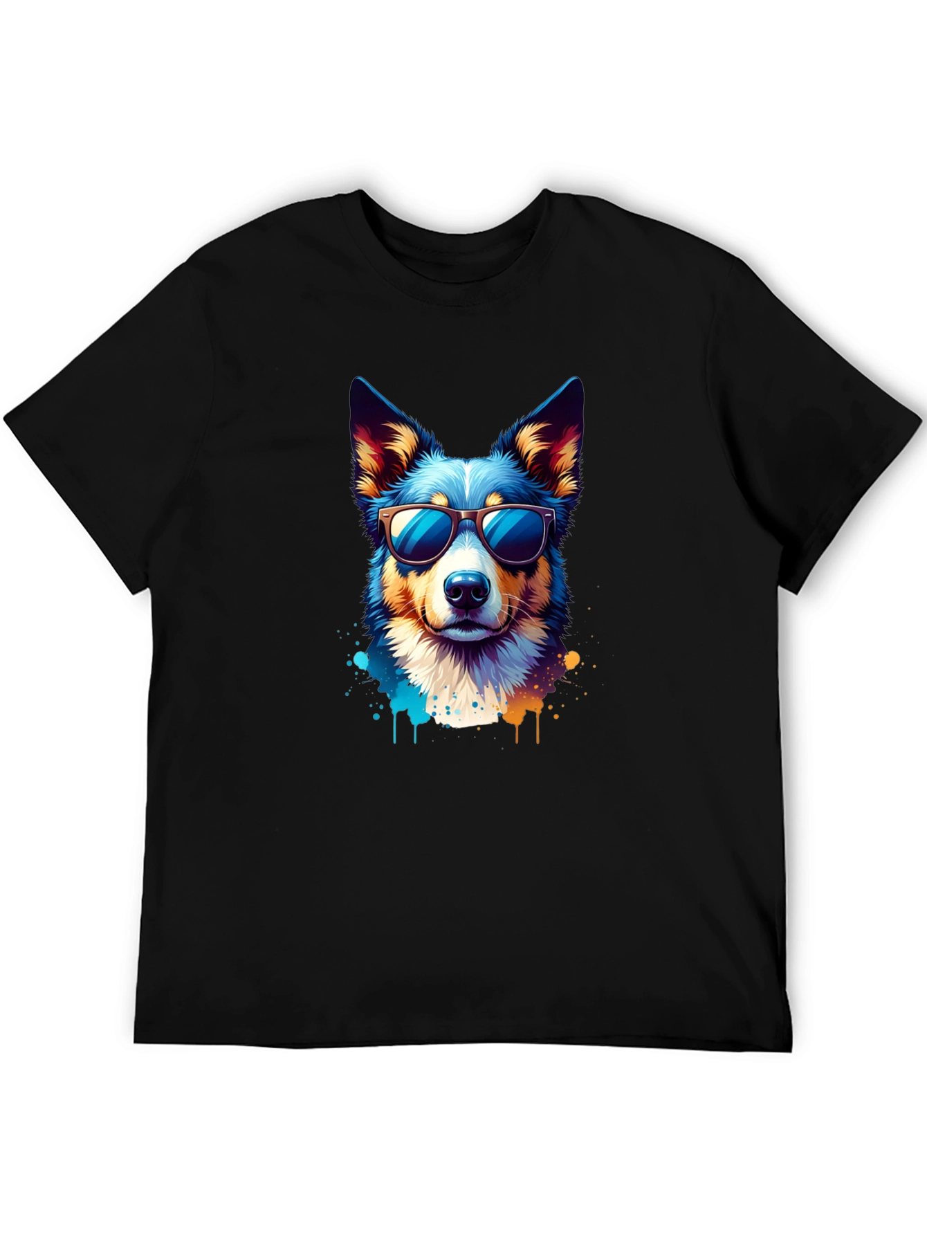 Cool Dog Graphic Tee - Unisex Black T-Shirt