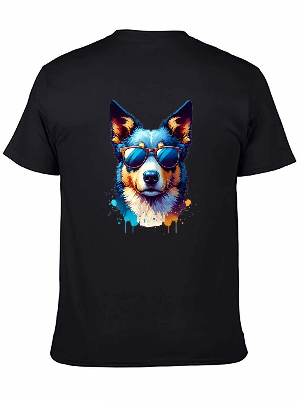 Cool Dog Graphic Tee - Unisex Black T-Shirt