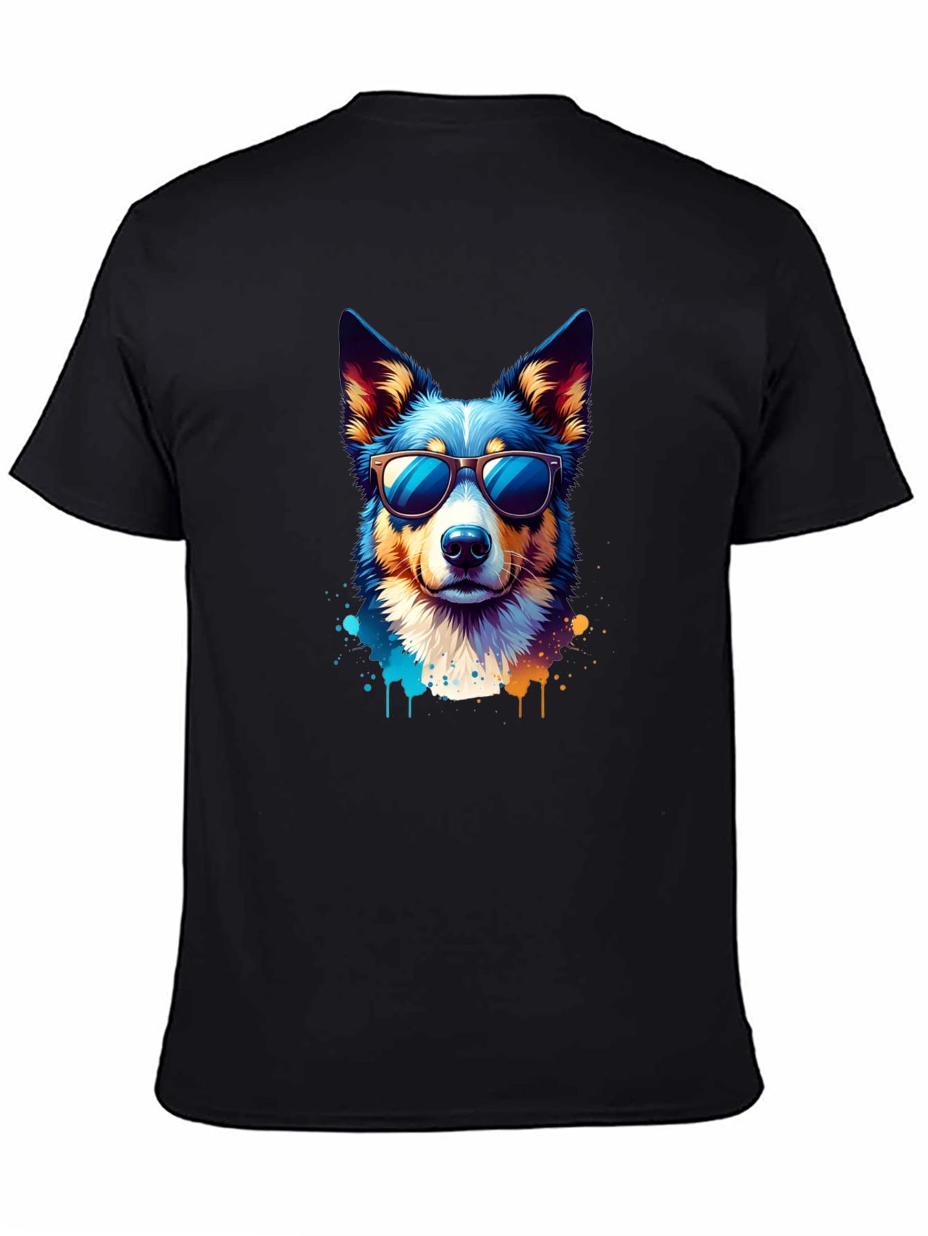 Cool Dog Graphic Tee - Unisex Black T-Shirt