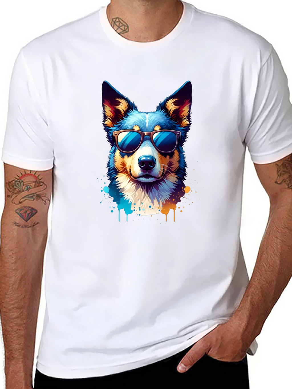 Cool Dog Graphic Tee - Unisex Black T-Shirt