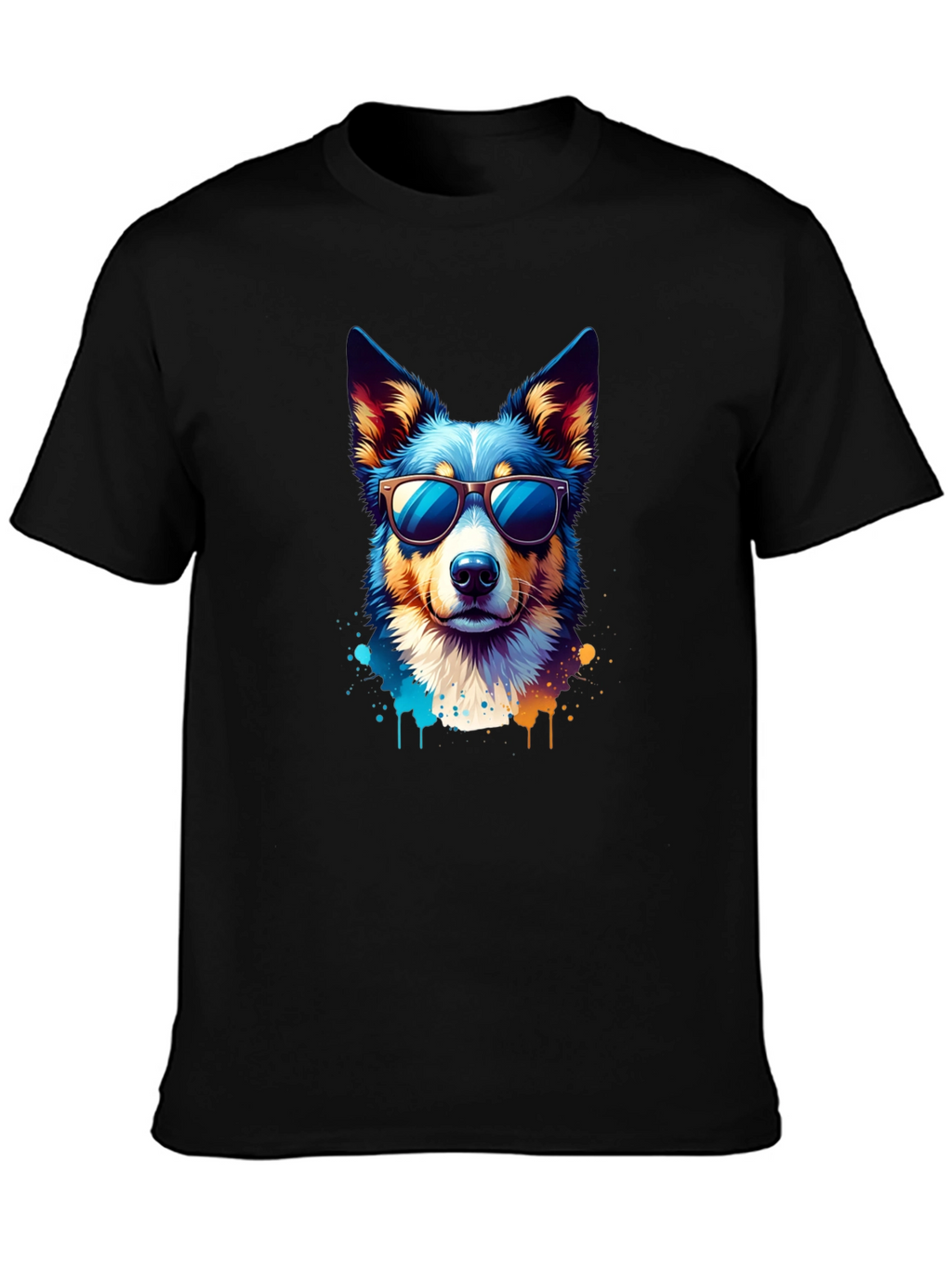Cool Dog Graphic Tee - Unisex Black T-Shirt