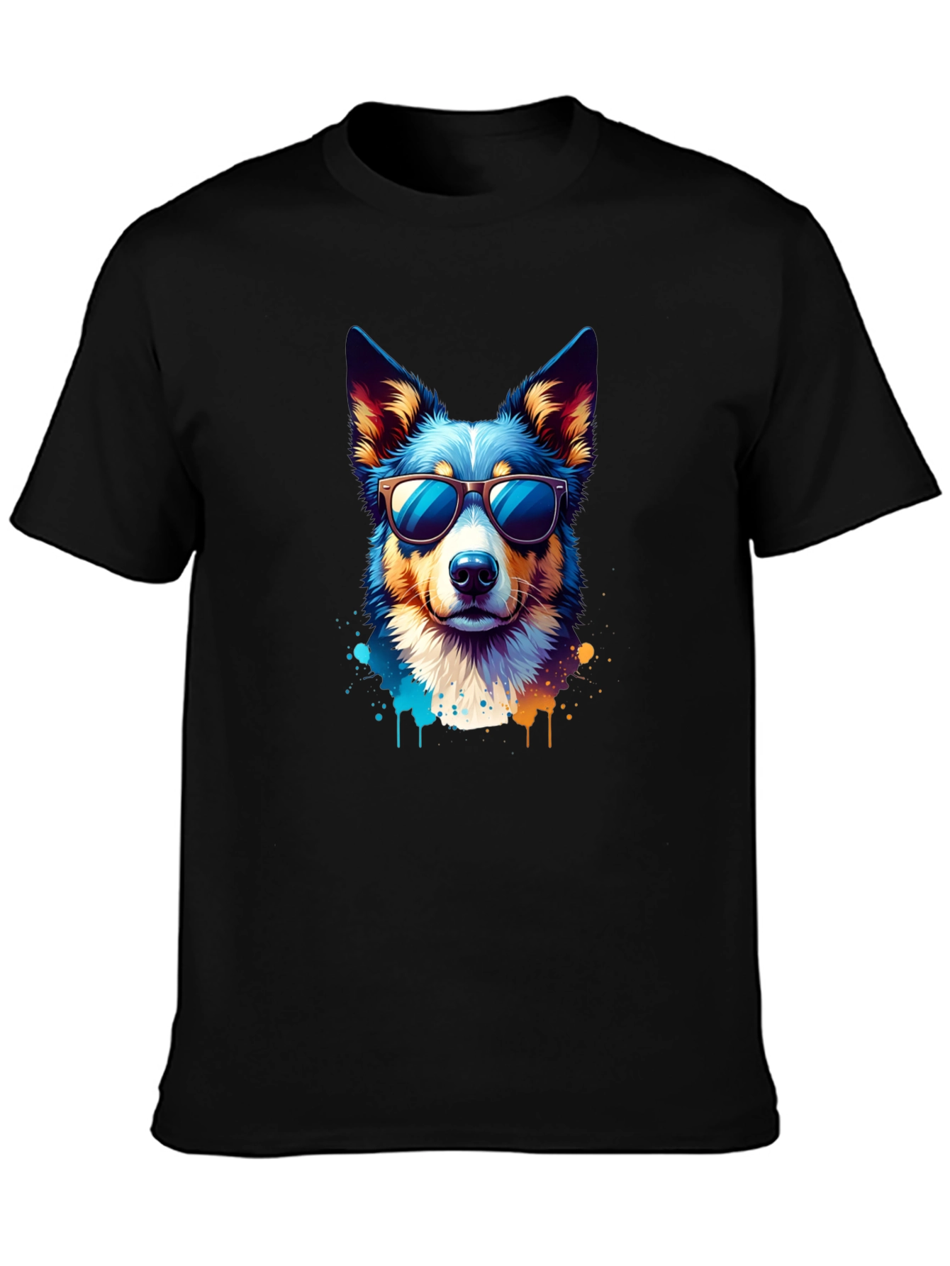 Cool Dog Graphic Tee - Unisex Black T-Shirt