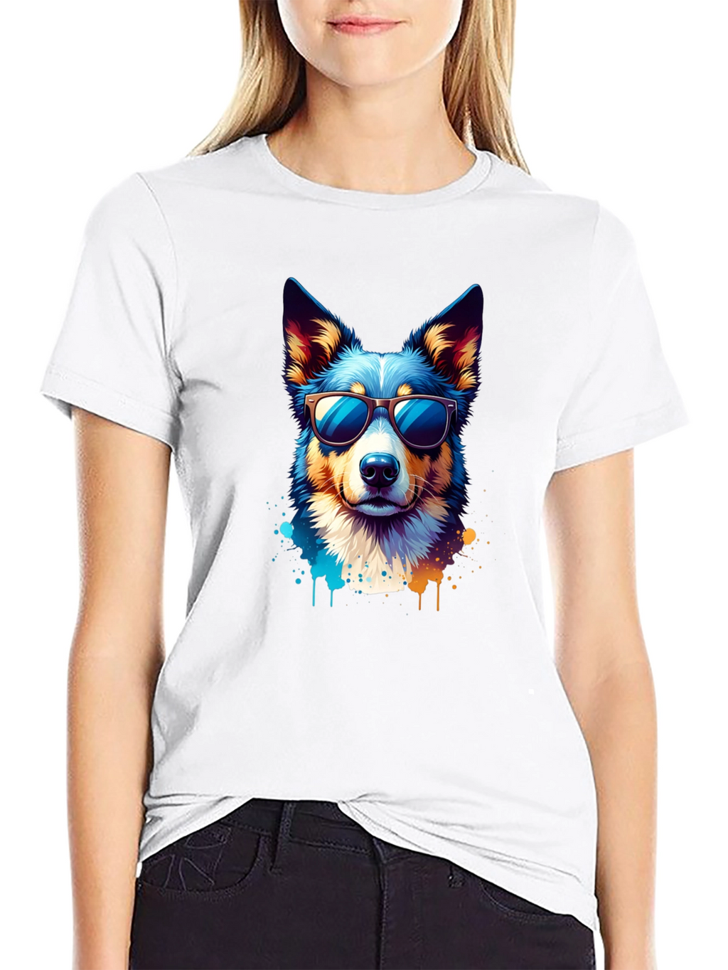Cool Dog Graphic Tee - Unisex Black T-Shirt