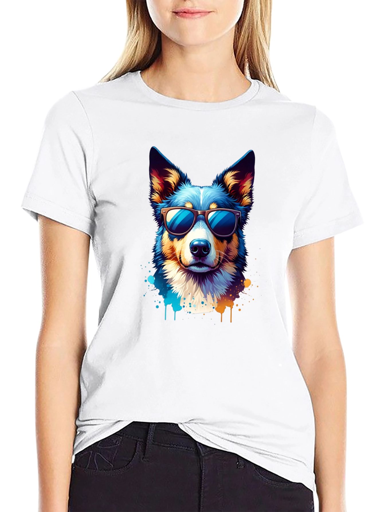 Cool Dog Graphic Tee - Unisex Black T-Shirt