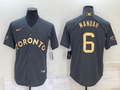 Men's Toronto Blue Jays Alex Manoah #6 Gray Replica Baseball Jerseys