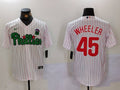 Men's Philadelphia Phillies Zack Wheeler #45 White Limited Player Jerseys