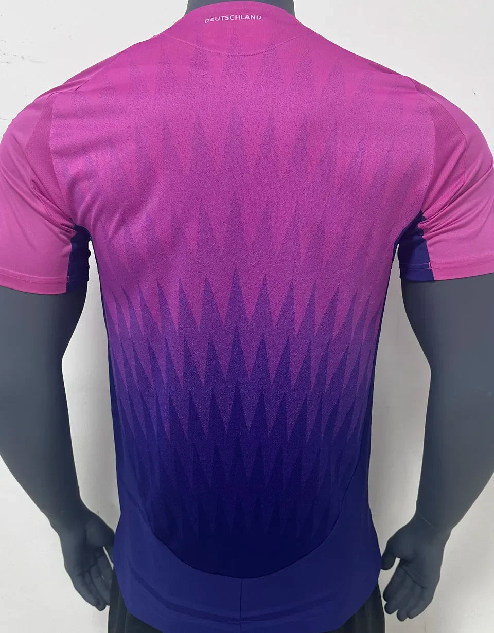 2024/25 Germany Away Pink Player Version Soccer Jersey Detail 1