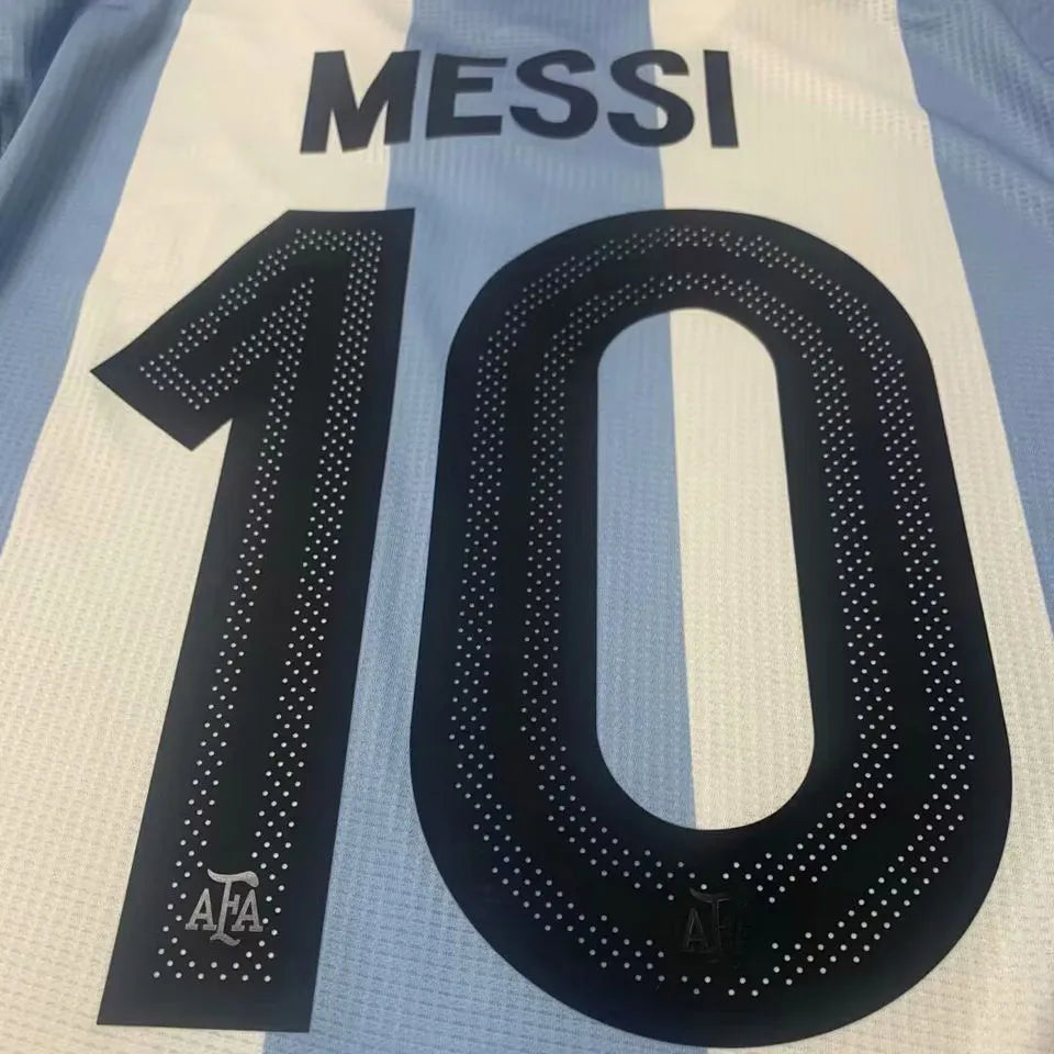 2024/25 Argentina 50th Anniversary Edition Long Sleeve Fans Jersey Detail 3