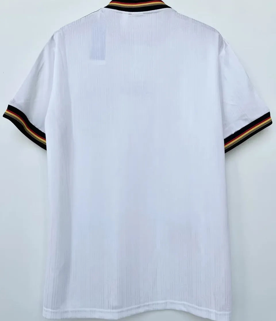 1996 Germany Home White Retro Soccer Jersey Back