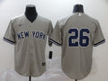 Men's New York Yankees DJ LeMahieu #26 Gray Replica Player Name Jerseys