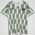 1994 Nigeria White Retro Soccer Jersey Front