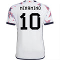 MINAMINO #10 Japan 1:1 Away White Fans Jersey 2022/23 ★★ Front