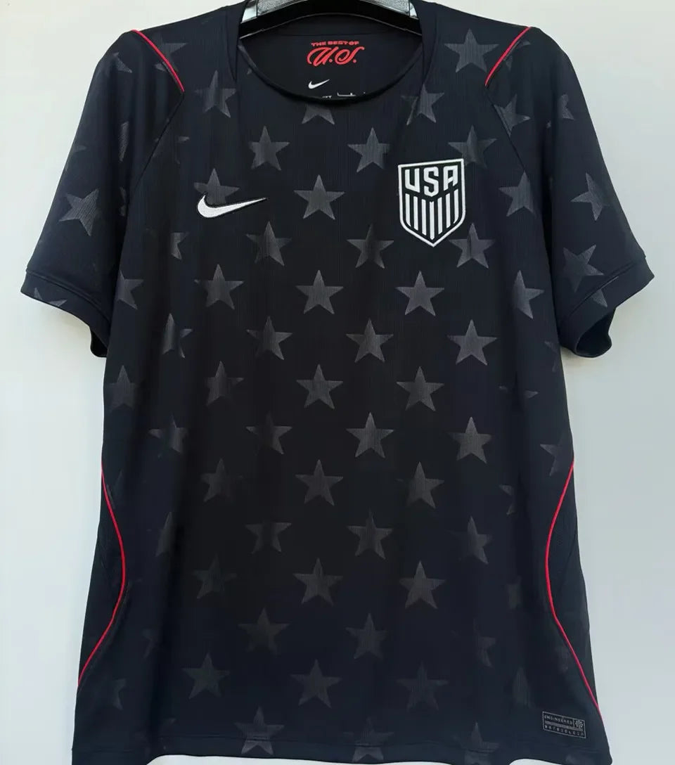 2026/27 U.S 1:1 Quality Away Black Fans Soccer Jersey Front