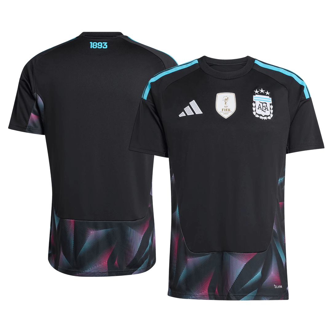 Argentina Goalkeeper Soccer Jersey World Cup 2026 Black Image 3