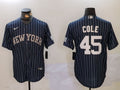 Men's New York Yankees Gerrit Cole #45 Navy Player Jerseys