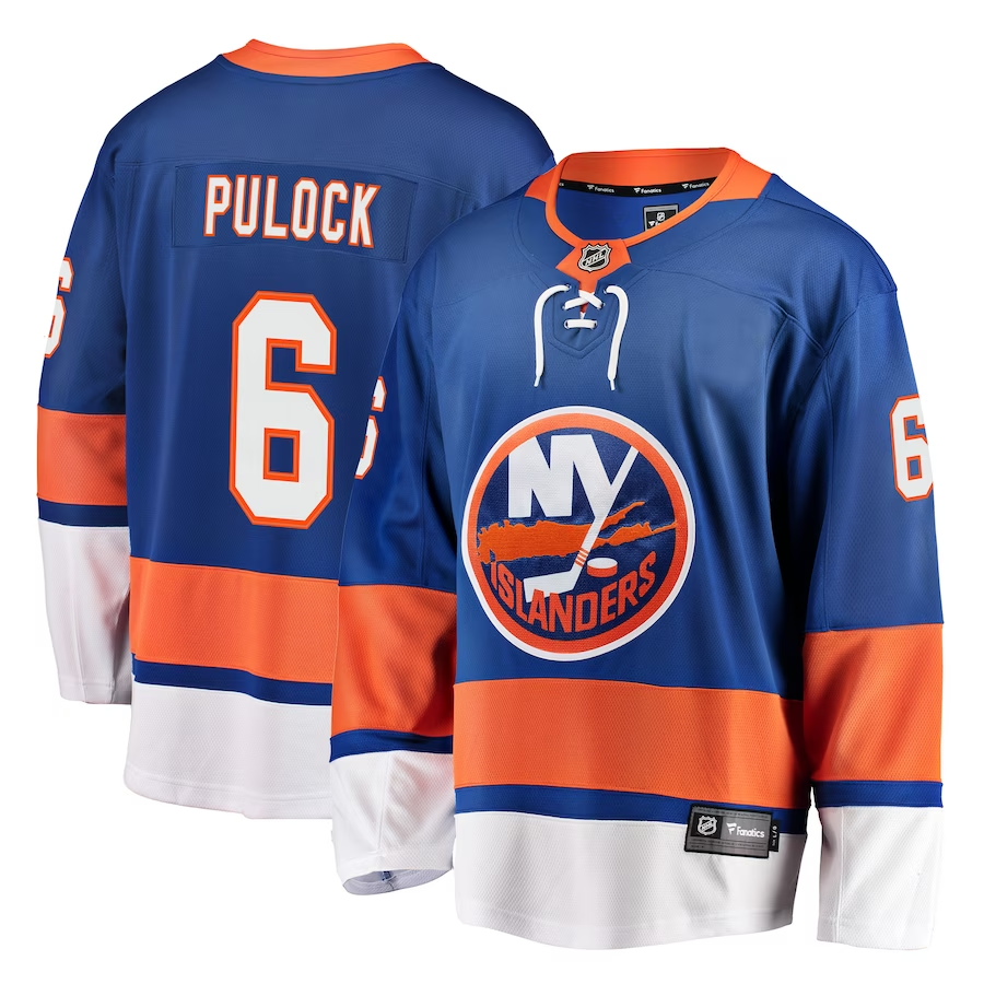 Men's New York Islanders Ryan Pulock #6 Royal Player Game Jerseys