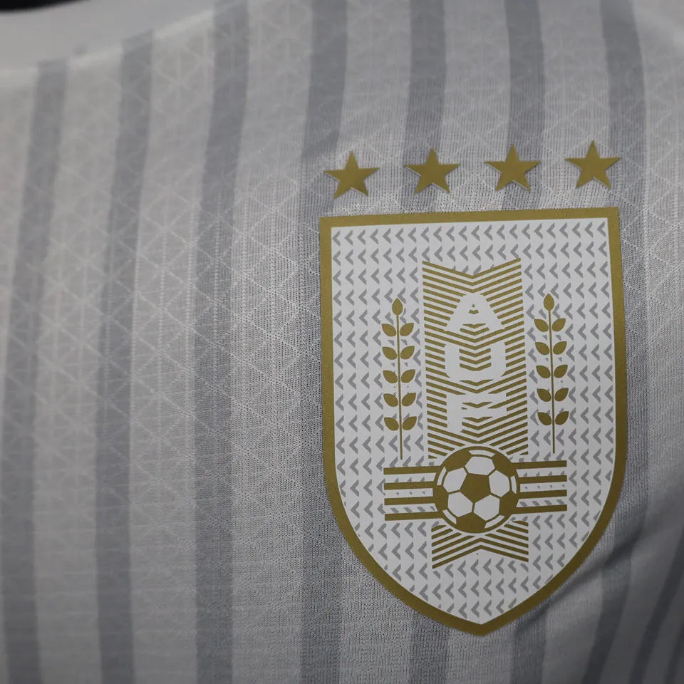 2024/25 Uruguay Away White Player Version Soccer Jersey 乌拉圭 Detail 1