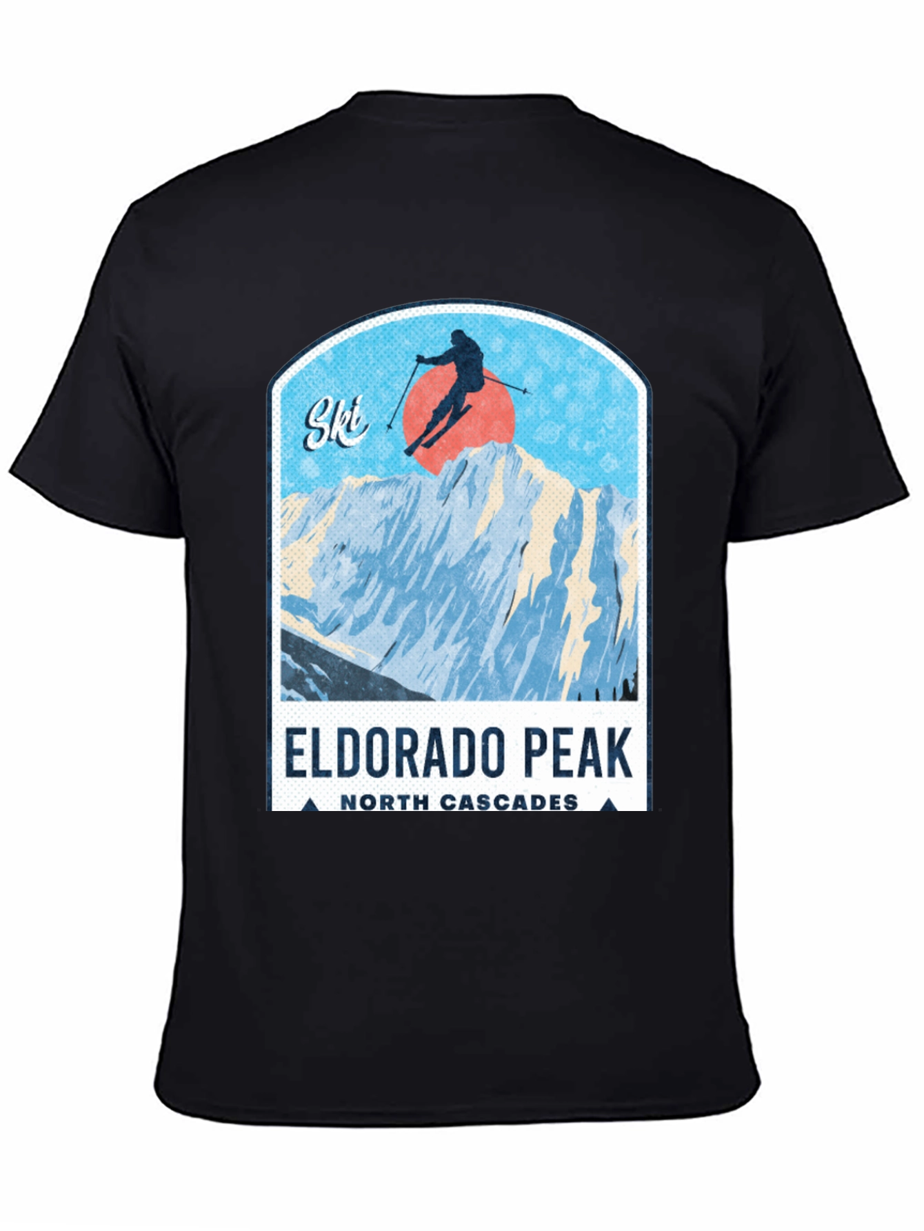 Eldorado Peak Ski T-Shirt - North Cascades Design