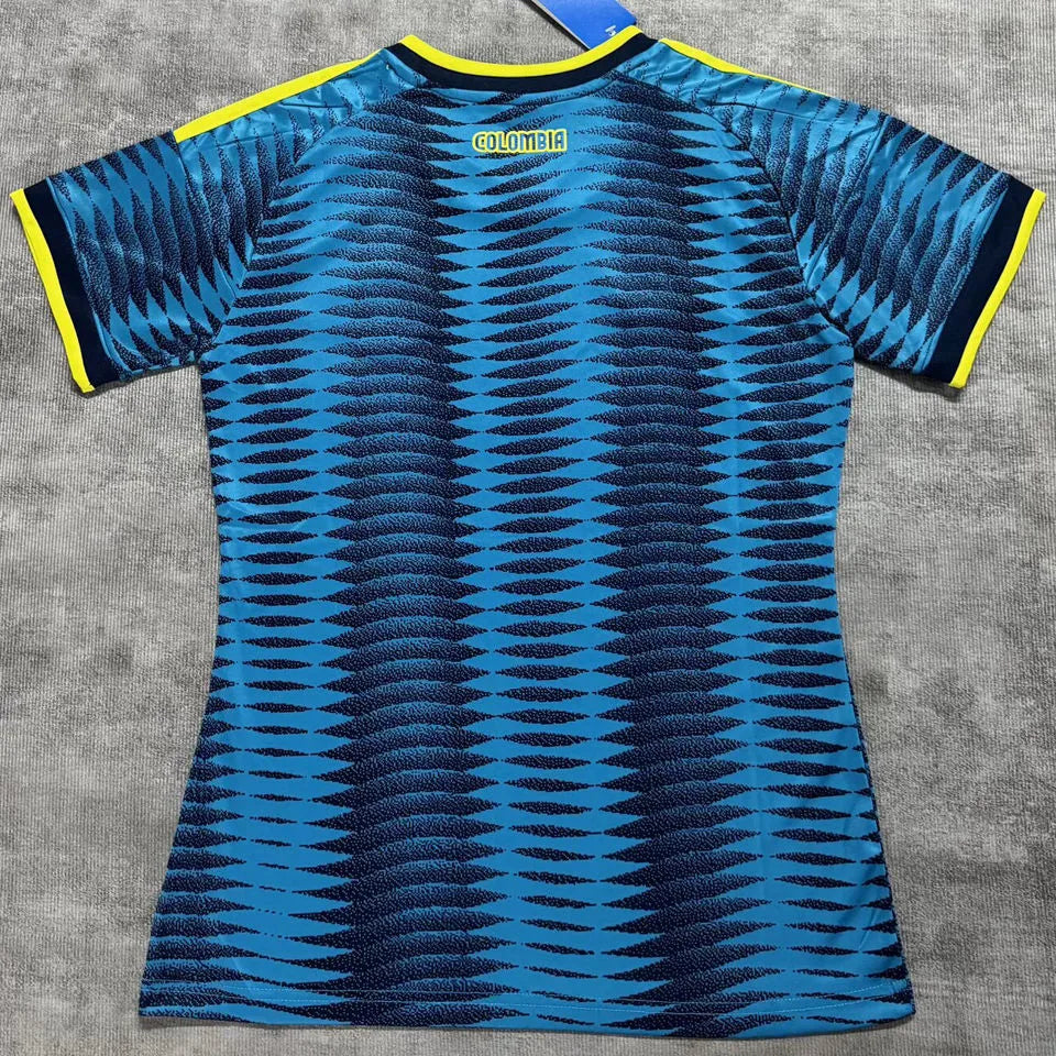 2026/27 Colombia Away Blue Women Soccer Jersey Back