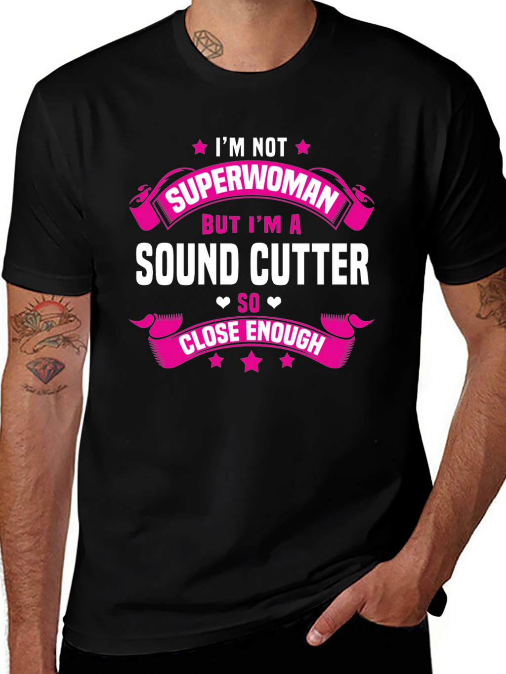 Sound Cutter T-Shirt - Not Superwoman Design