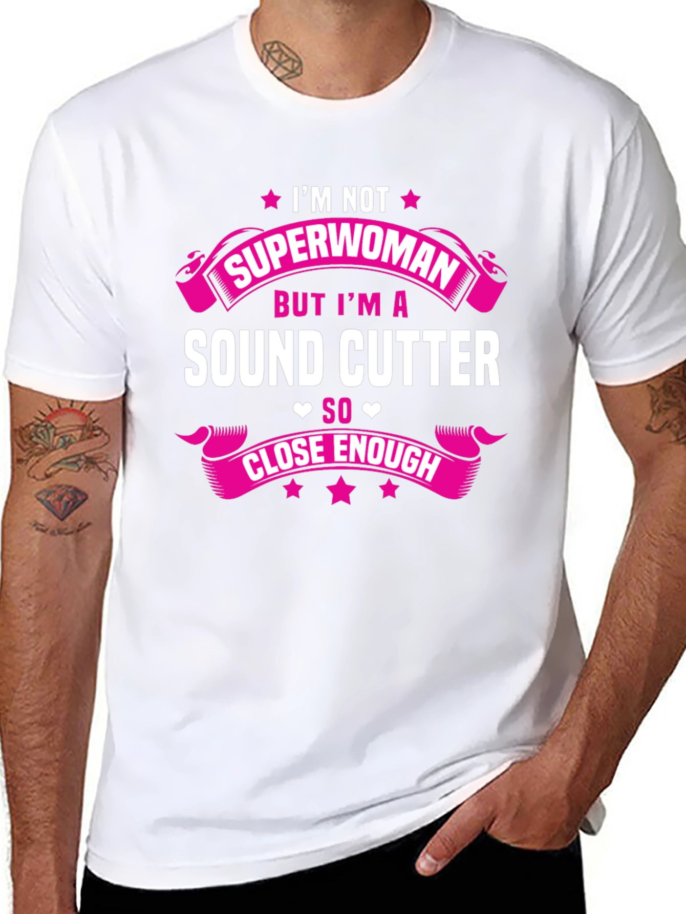 Sound Cutter T-Shirt - Not Superwoman Design