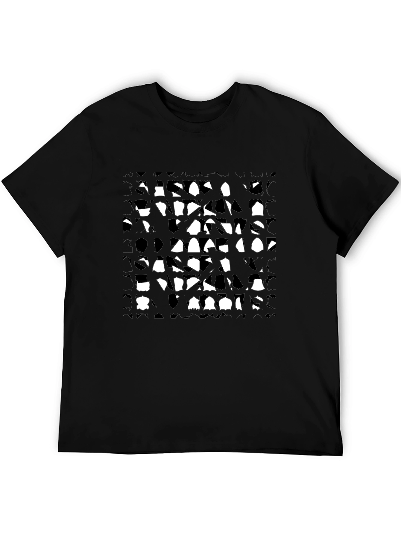 Abstract Black & White Graphic Tee