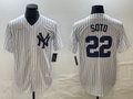 Men's New York Yankees Juan Soto #22 White Home Cooperstown Collection Player Jerseys