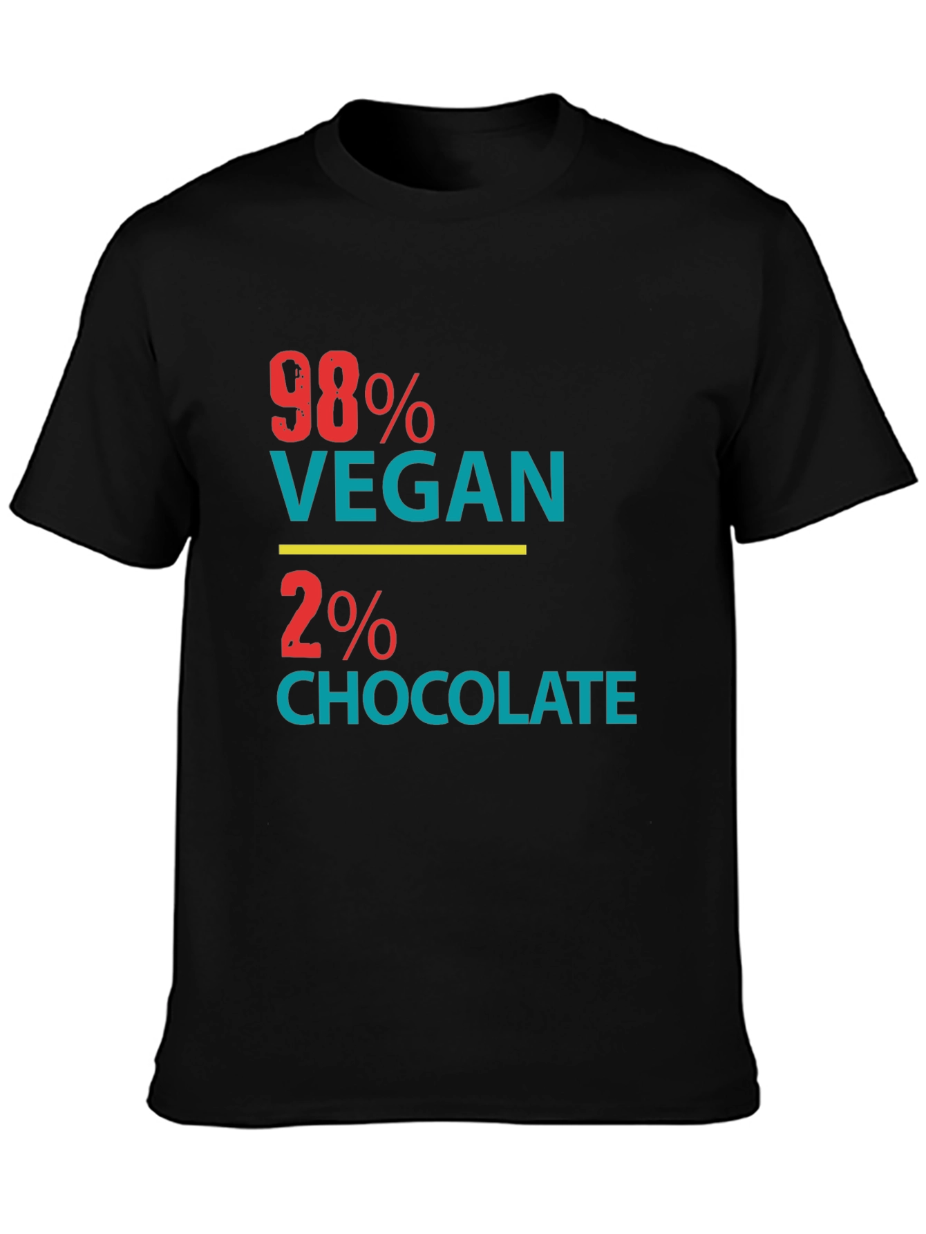98% Vegan 2% Chocolate Graphic Tee