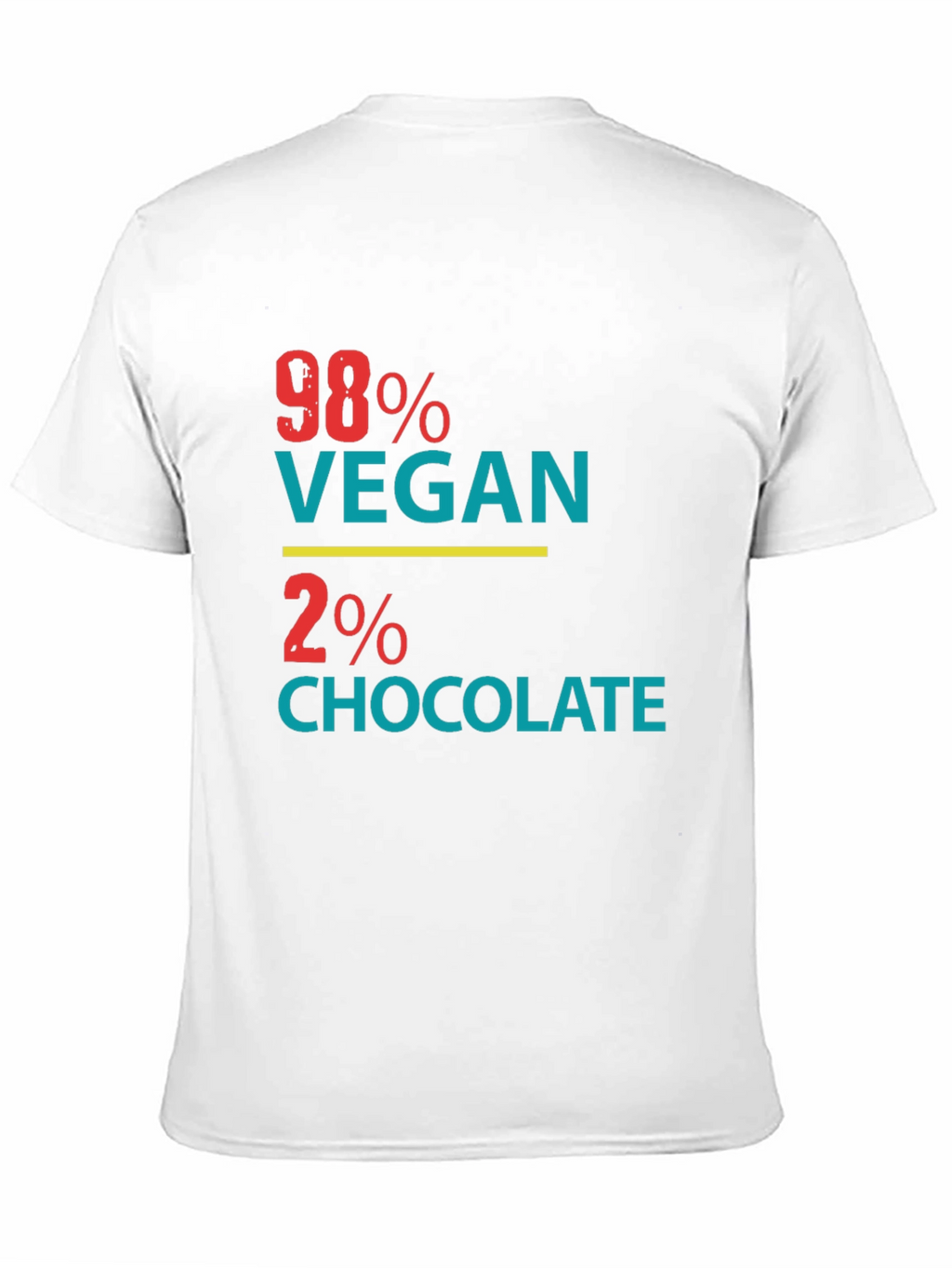 98% Vegan 2% Chocolate Graphic Tee