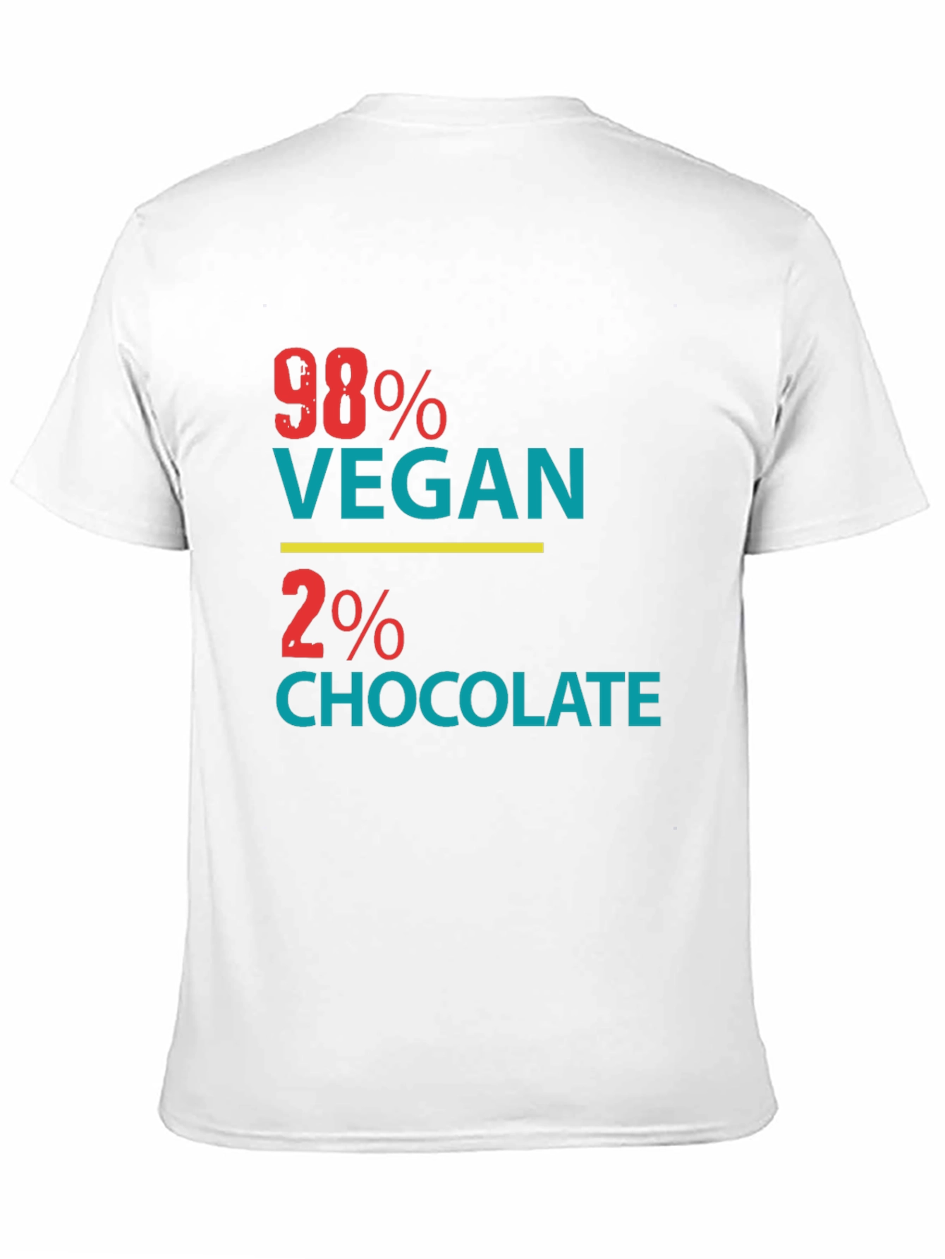 98% Vegan 2% Chocolate Graphic Tee