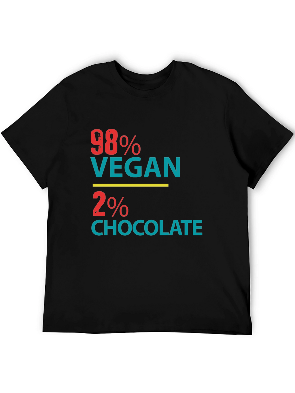 98% Vegan 2% Chocolate Graphic Tee