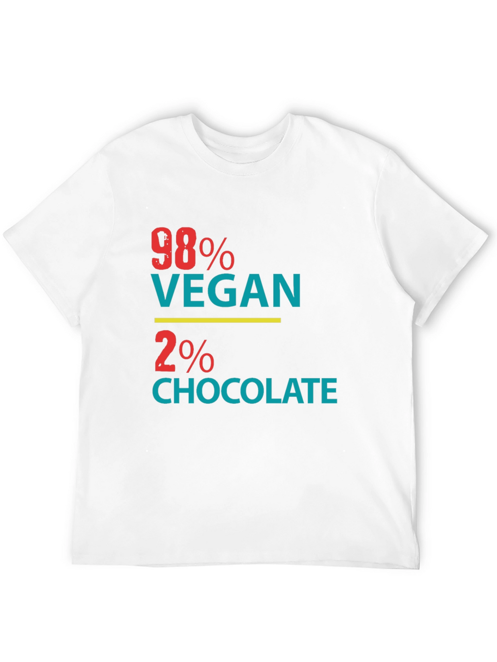 98% Vegan 2% Chocolate Graphic Tee