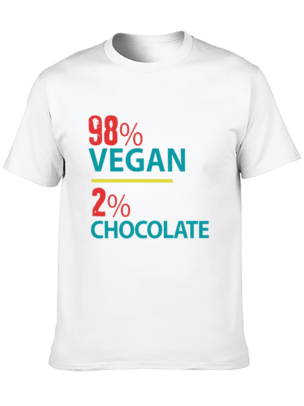 98% Vegan 2% Chocolate Graphic Tee