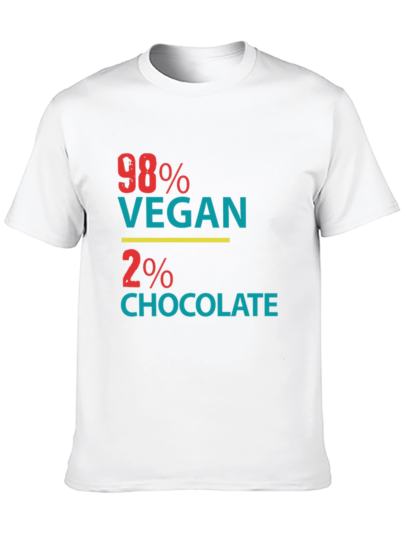 98% Vegan 2% Chocolate Graphic Tee