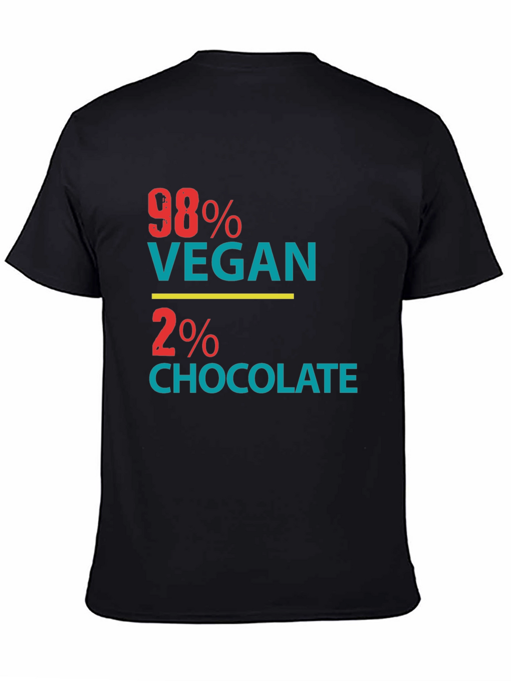 98% Vegan 2% Chocolate Graphic Tee