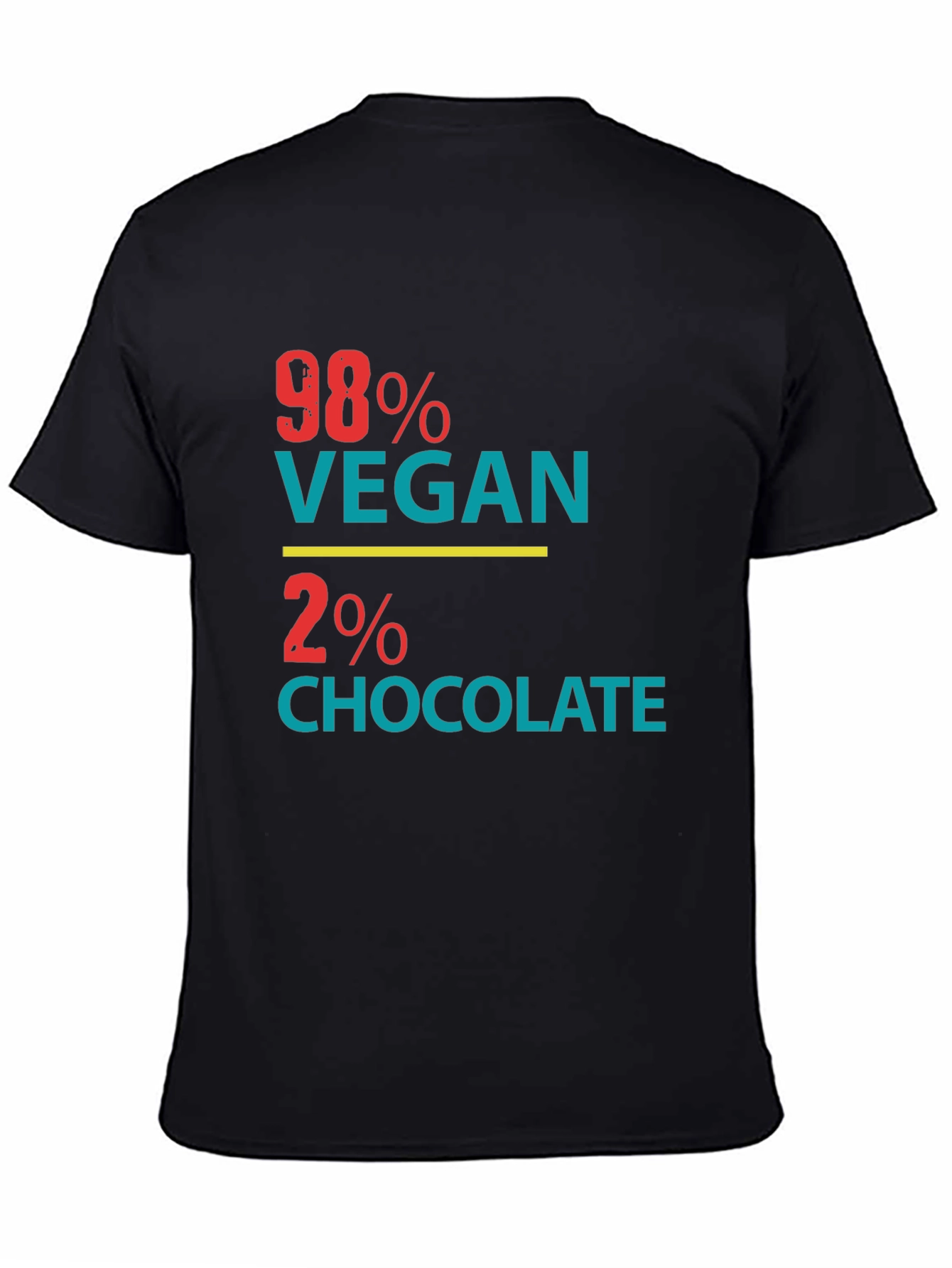 98% Vegan 2% Chocolate Graphic Tee