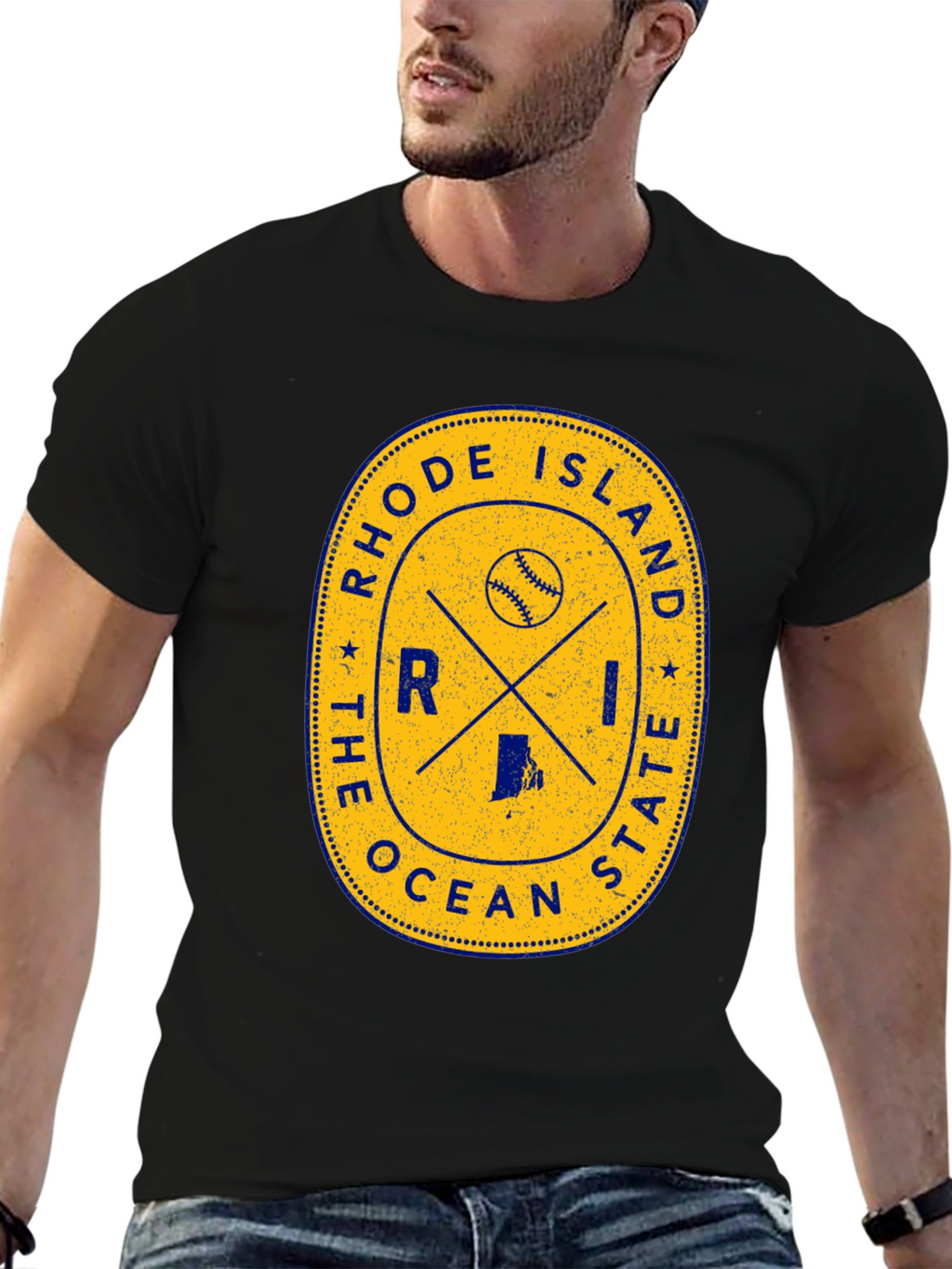 Rhode Island Baseball T-Shirt - Ocean State Tee