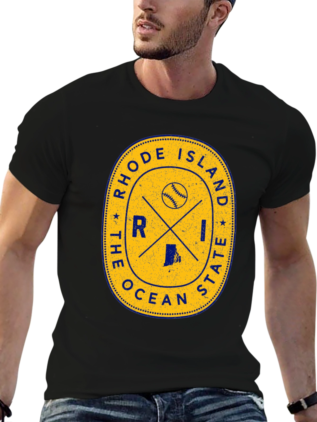 Rhode Island Baseball T-Shirt - Ocean State Tee