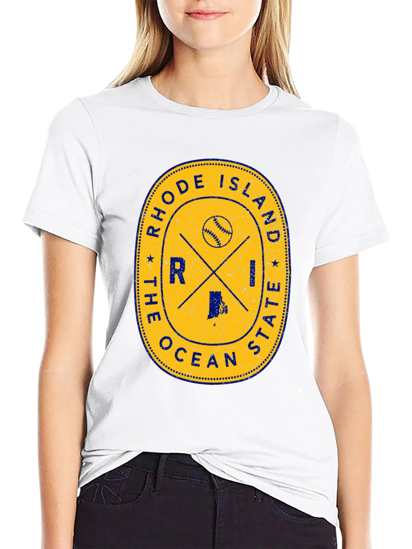 Rhode Island Baseball T-Shirt - Ocean State Tee