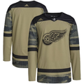 Men's Detroit Red Wings Camo Military Appreciation Team Authentic Practice Blank Jerseys