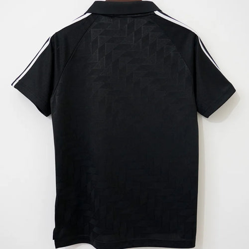 1988/1990 Germany Away Black Retro Soccer Jersey Back