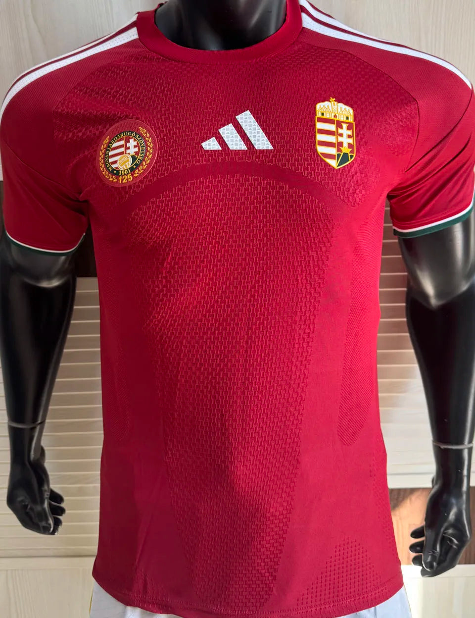 2026/27 Hungary Home Red Player Version Soccer Jersey Front
