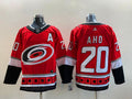 Men's Carolina Hurricanes Sebastian Aho #20 Red Home Breakaway Player Jerseys