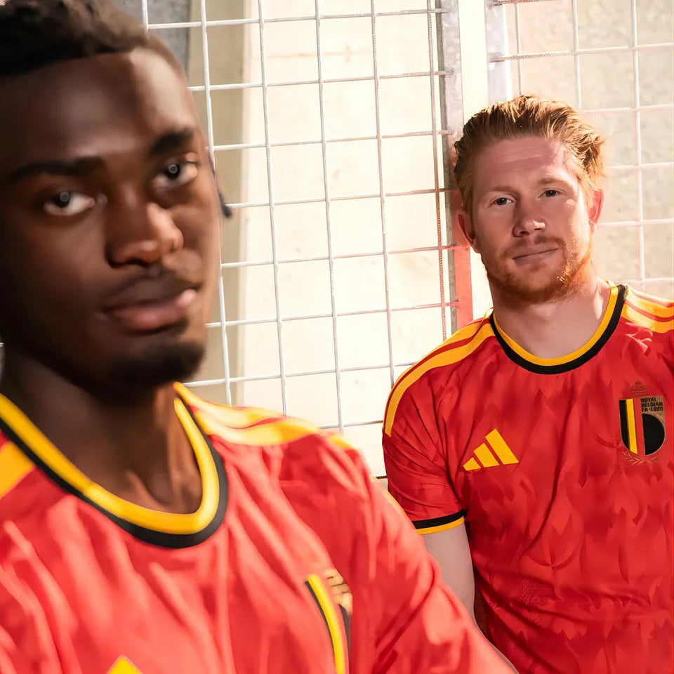 2026/27 Belgium 1:1 Quality Home Red Fans Soccer Jersey (Have Right Patch 有右臂章 白底黑字） Detail 4
