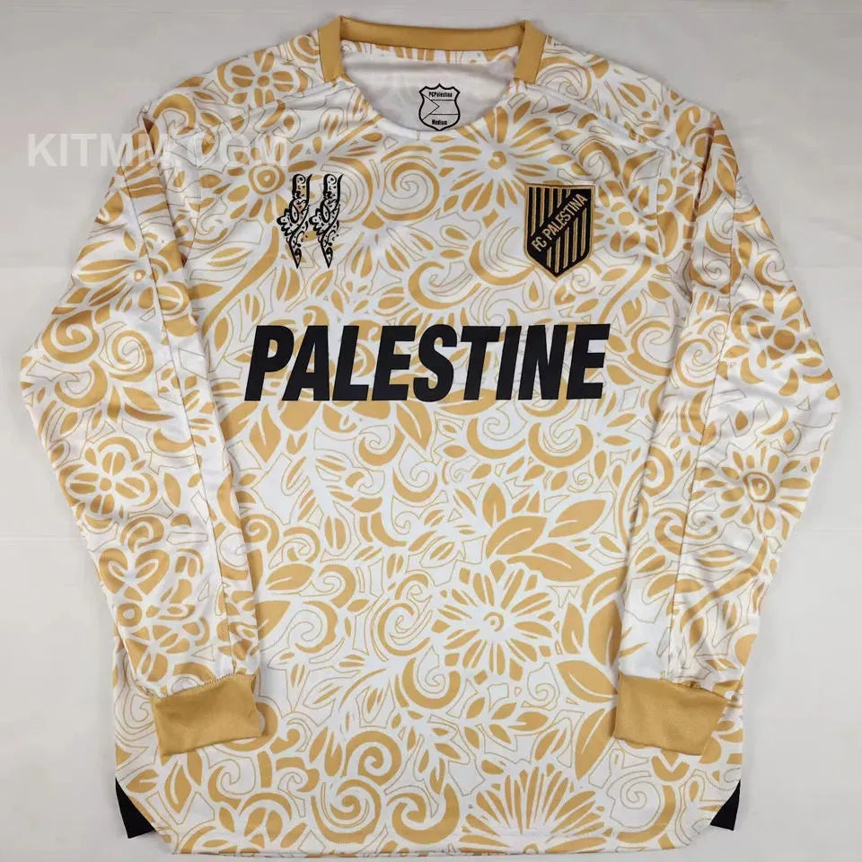 2024 Palestine Pink Fans Soccer Jersey Detail 4