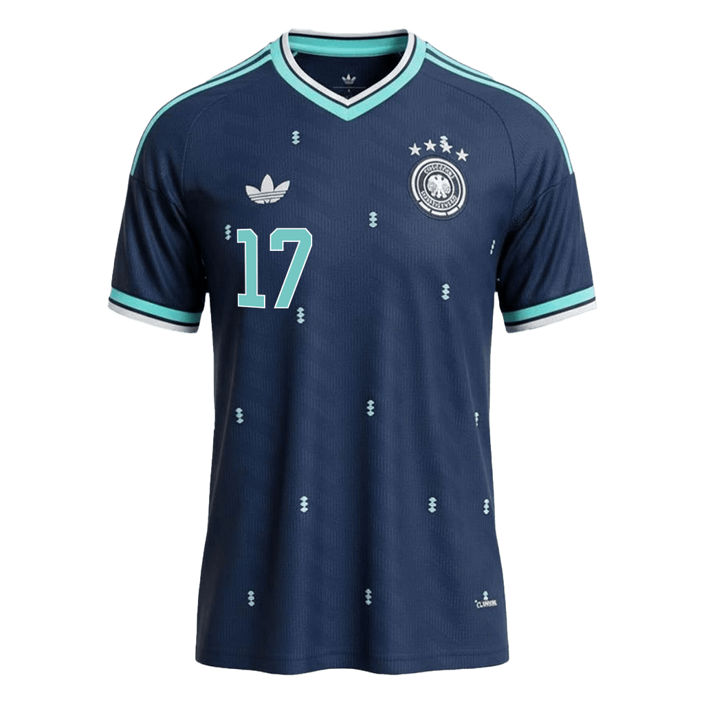 WIRTZ #17 Germany Away Soccer Jersey World Cup 2026 Navy Image 3