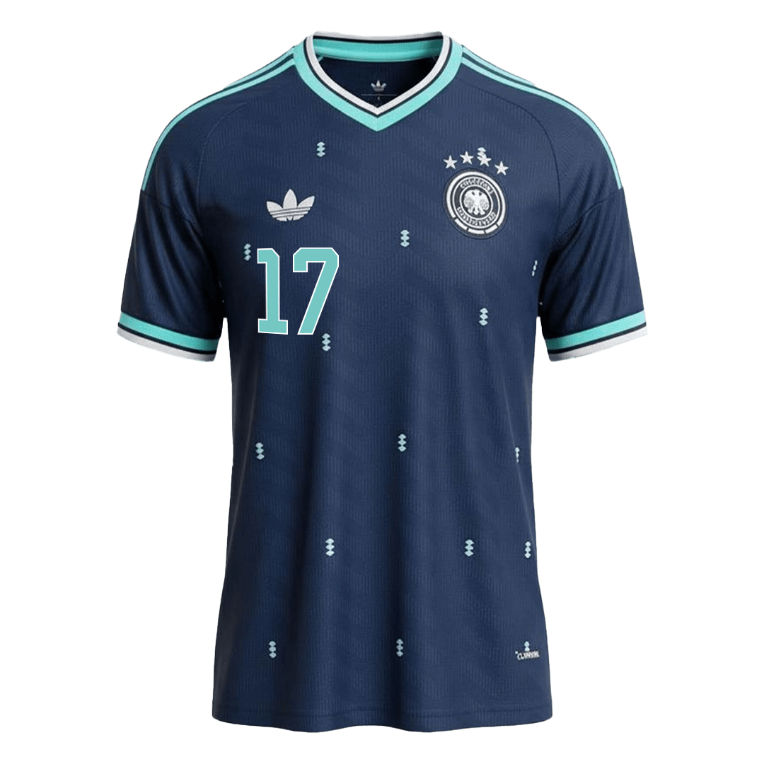 WIRTZ #17 Germany Away Soccer Jersey World Cup 2026 Navy Image 3