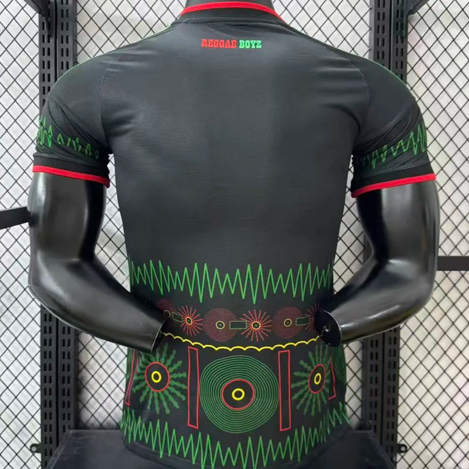 2026/27 Jamaica Away Black Player Version Soccer Jersey Back